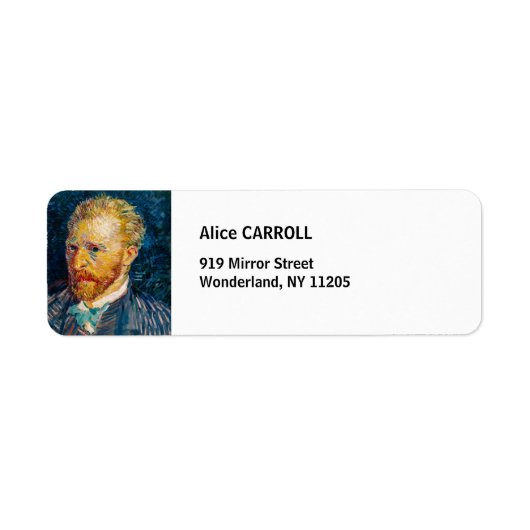 Vincent Van Gogh - Self-Portrait Etiket (Voorkant)