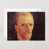 Vincent van Gogh Self Portrait,  Fine Art Briefkaart (Voorkant / Achterkant)