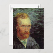 Vincent van Gogh Self Portrait,  Fine Art Briefkaart (Voorkant / Achterkant)