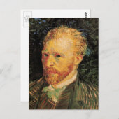 Vincent van Gogh Self Portrait,  Fine Art Briefkaart (Voorkant / Achterkant)