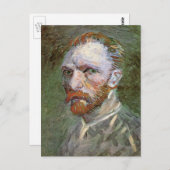 Vincent van Gogh Self Portrait,  Fine Art Briefkaart (Voorkant / Achterkant)