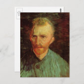 Vincent van Gogh Self Portrait,  Fine Art Briefkaart (Voorkant / Achterkant)