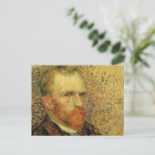 Vincent van Gogh Self Portrait,  Fine Art Briefkaart (Staand voorkant)