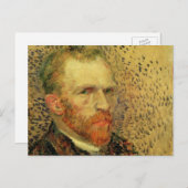 Vincent van Gogh Self Portrait,  Fine Art Briefkaart (Voorkant / Achterkant)