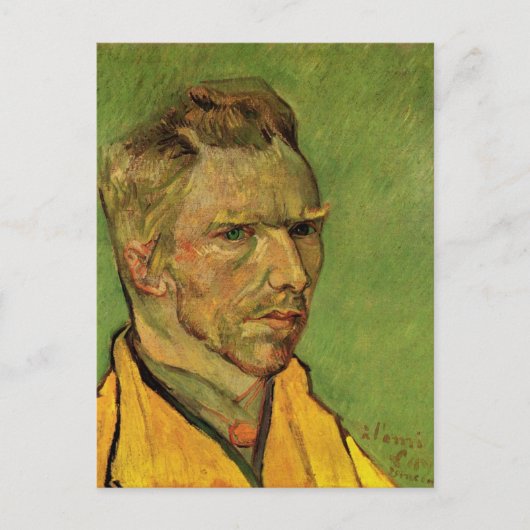 Vincent van Gogh Self Portrait, Fine Art Briefkaart (Voorkant)