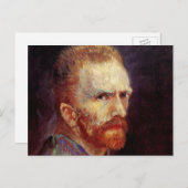 Vincent van Gogh Self Portrait,  Fine Art Briefkaart (Voorkant / Achterkant)