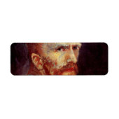 Vincent van Gogh Self Portrait,  Fine Art Etiket (Voorkant)