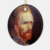 Vincent van Gogh Self Portrait,  Fine Art Keramisch Ornament (Links)