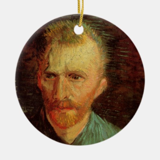Vincent van Gogh Self Portrait,  Fine Art Keramisch Ornament (Voorkant)