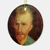 Vincent van Gogh Self Portrait,  Fine Art Keramisch Ornament (Links)