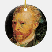 Vincent van Gogh Self Portrait,  Fine Art Keramisch Ornament (Achterkant)