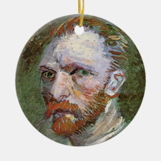 Vincent van Gogh Self Portrait,  Fine Art Keramisch Ornament (Voorkant)