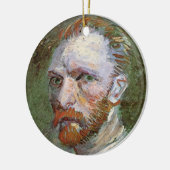 Vincent van Gogh Self Portrait,  Fine Art Keramisch Ornament (Links)