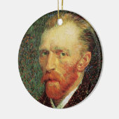 Vincent van Gogh Self Portrait,  Fine Art Keramisch Ornament (Links)