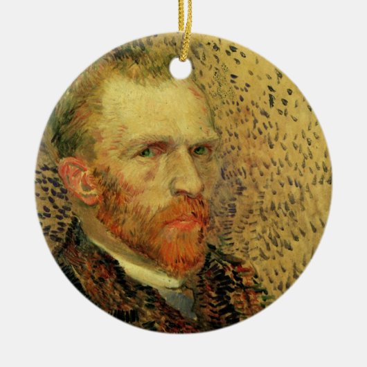 Vincent van Gogh Self Portrait,  Fine Art Keramisch Ornament (Voorkant)