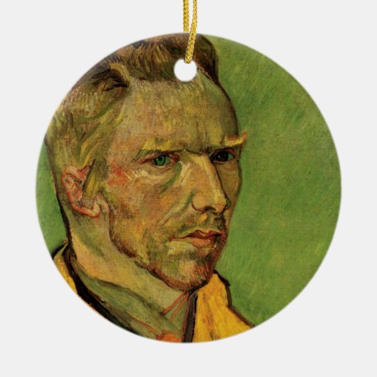 Vincent van Gogh Self Portrait,  Fine Art Keramisch Ornament (Voorkant)