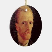 Vincent van Gogh Self Portrait,  Fine Art Keramisch Ornament (Rechts)