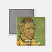 Vincent van Gogh Self Portrait,  Fine Art Magneet (Voorkant / Achterkant)