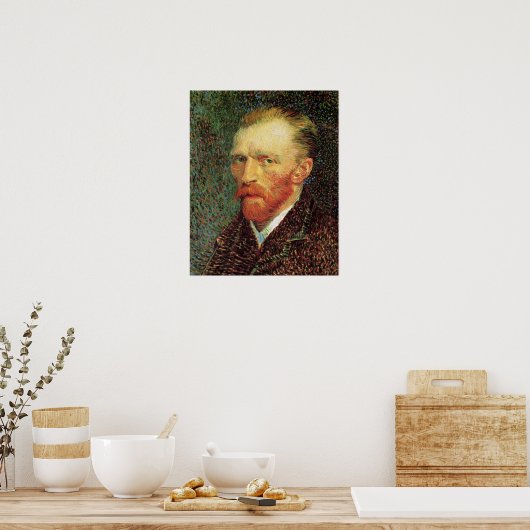 Vincent van Gogh Self Portrait,  Fine Art Poster (Keuken)