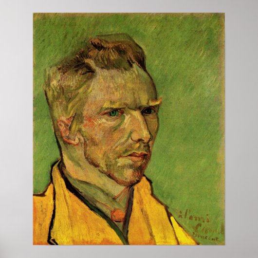 Vincent van Gogh Self Portrait,  Fine Art Poster (Voorkant)