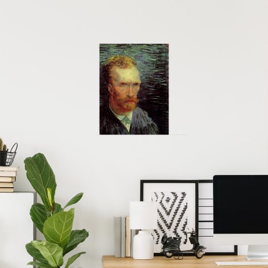 Vincent van Gogh Self Portrait,  Fine Art Poster (Thuiskantoor)