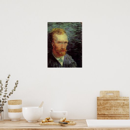 Vincent van Gogh Self Portrait,  Fine Art Poster (Keuken)