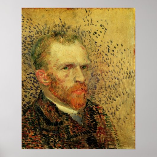 Vincent van Gogh Self Portrait,  Fine Art Poster (Voorkant)