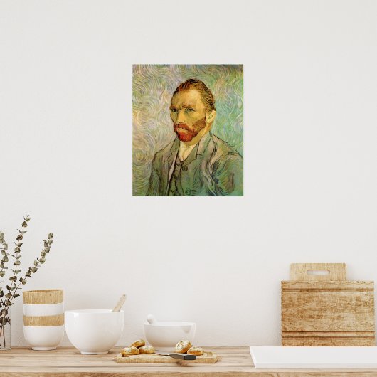 Vincent van Gogh Self Portrait,  Fine Art Poster (Keuken)