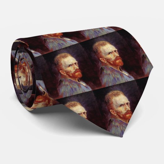 Vincent van Gogh Self Portrait,  Fine Art Stropdas (Opgerold)