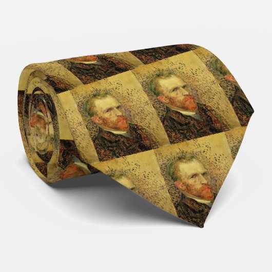 Vincent van Gogh Self Portrait,  Fine Art Stropdas (Opgerold)