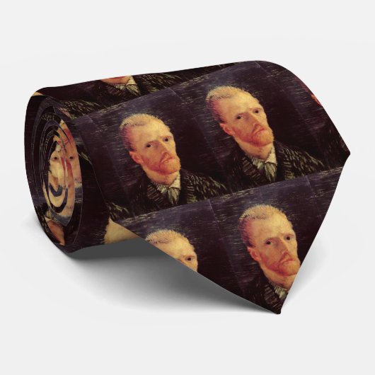 Vincent van Gogh Self Portrait,  Fine Art Stropdas (Opgerold)