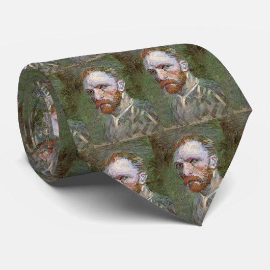 Vincent van Gogh Self Portrait,  Fine Art Stropdas (Opgerold)