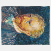 Vincent Van Gogh - Self-Portrait Fleece Deken (Voorkant (Horizontaal))