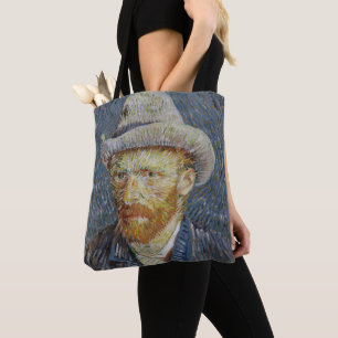 Vincent Van Gogh Self Portrait Grey Felt Pet Art Tote Bag