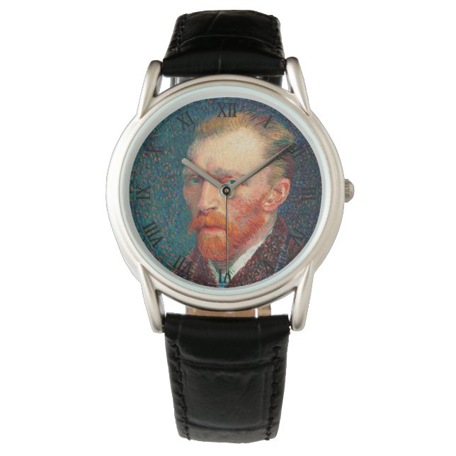 Vincent Van Gogh Self Portrait Horloge (Voorkant)