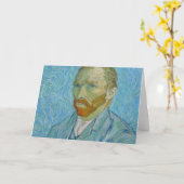 Vincent Van Gogh Self Portrait Kaart (Gele Bloem)