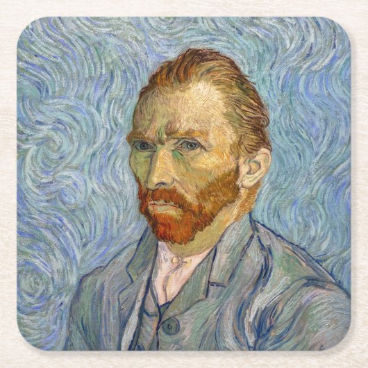 Vincent Van Gogh - Self-Portrait Kartonnen Onderzetters (Voorkant)