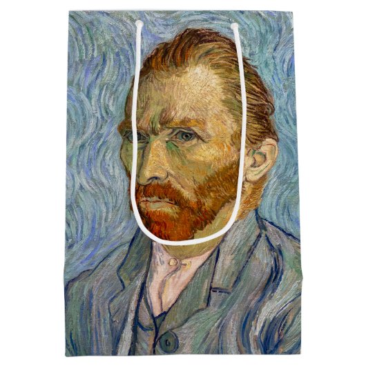 Vincent Van Gogh - Self-Portrait Medium Cadeauzakje (Achterkant)