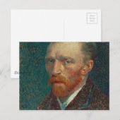 Vincent Van Gogh - Self Portrait Painting Briefkaart (Voorkant / Achterkant)