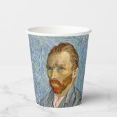Vincent Van Gogh - Self-Portrait Papieren Bekers (Achterkant)