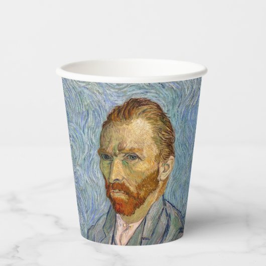 Vincent Van Gogh - Self-Portrait Papieren Bekers (Voorkant)