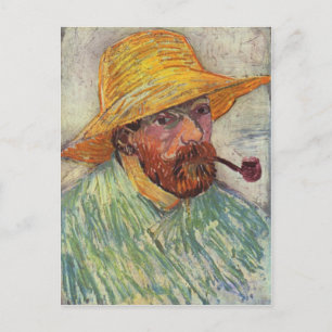 Vincent Van Gogh Self Portrait Pipe Briefkaart