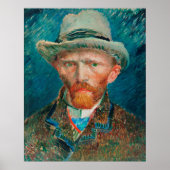 Vincent Van Gogh Self Portrait Poster (Voorkant)