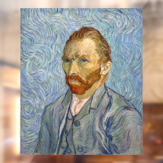 Vincent Van Gogh - Self-Portrait Raamsticker (Vel 2)