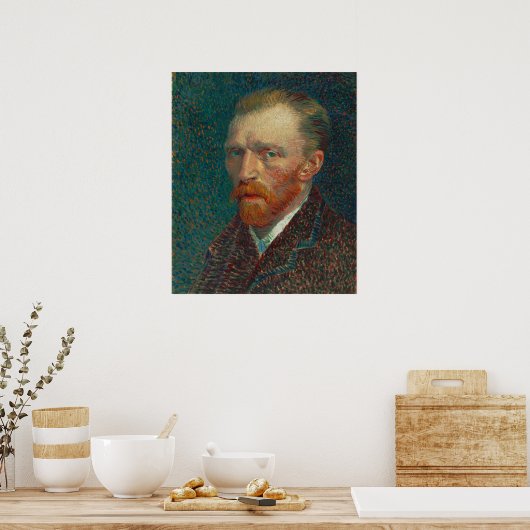 Vincent Van Gogh, Self Portrait Spring 1887 Poster (Keuken)