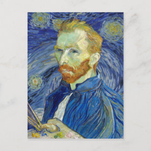 Vincent van Gogh Self-Portrait Sterrennacht Briefkaart