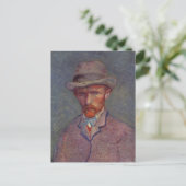 Vincent Van Gogh Self Portrait Suit Briefkaart (Staand voorkant)