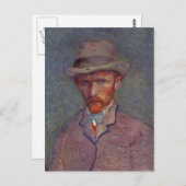 Vincent Van Gogh Self Portrait Suit Briefkaart (Voorkant / Achterkant)
