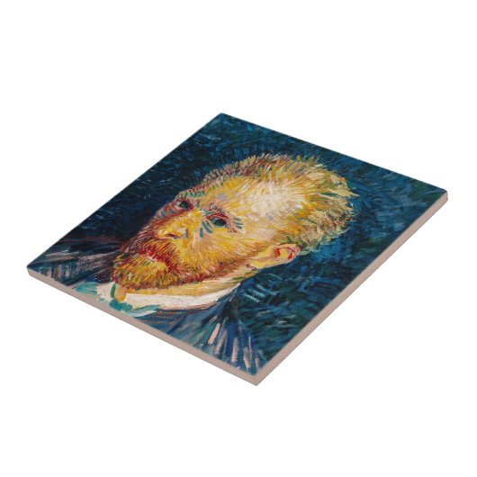 Vincent Van Gogh - Self-Portrait Tegeltje (Zijkant)