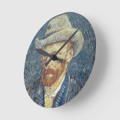 Vincent van Gogh | Self Portrait with Felt Hat Ronde Klok (Hoek)